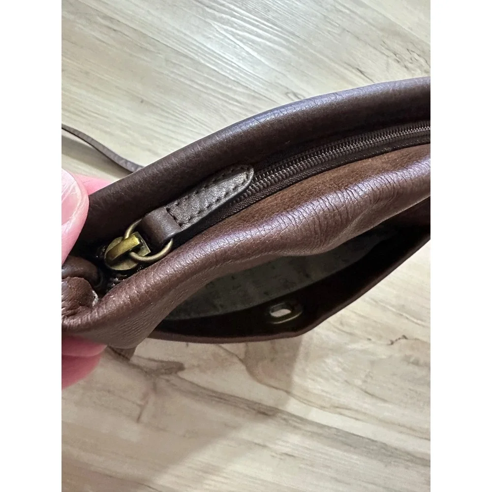 Margot New York Soft Brown Leather Crossbody Bag‎